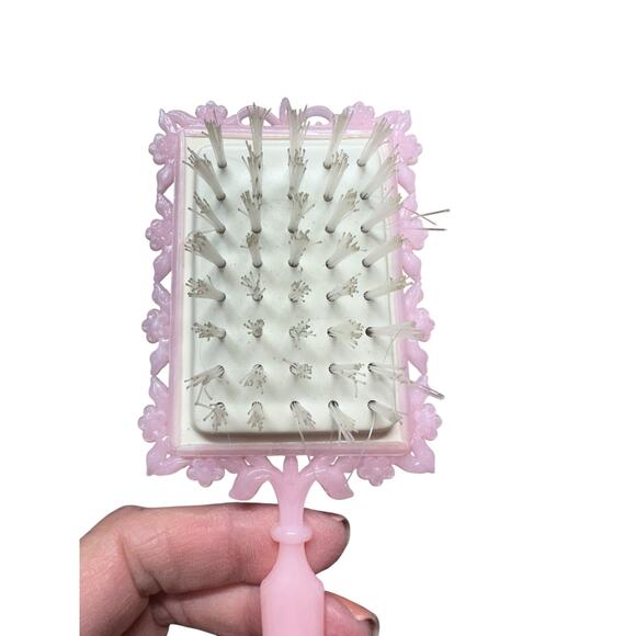 Vintage Childs Dresser Vanity Set Mirror Comb Brush W/ Original Box from‎ 1950’s - Picture 3 of 9